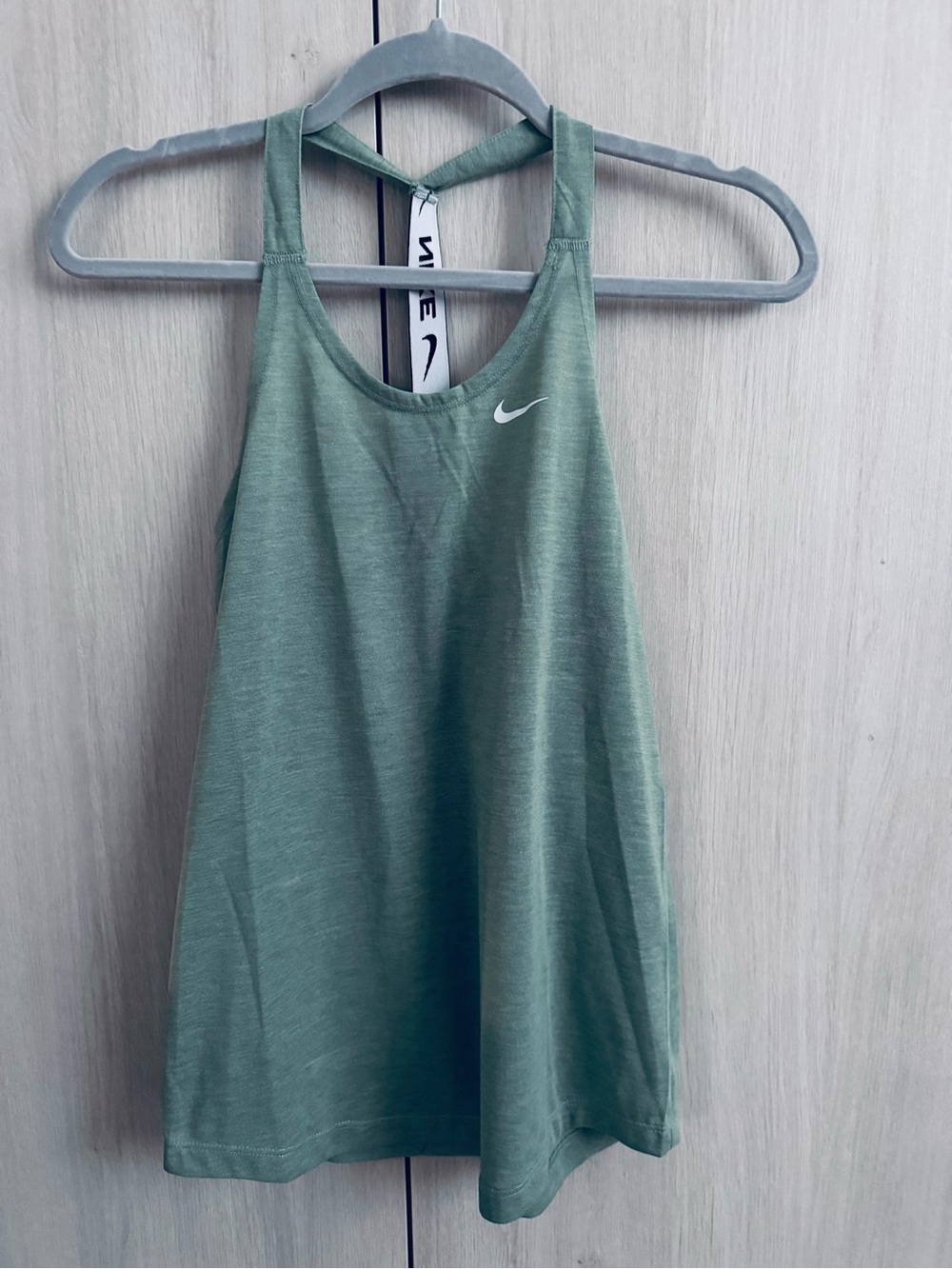 NWT Nike Women's Sage Green Cross-Back Tank